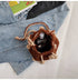 Hand - Knitted Mushroom Bag - Vintage MC