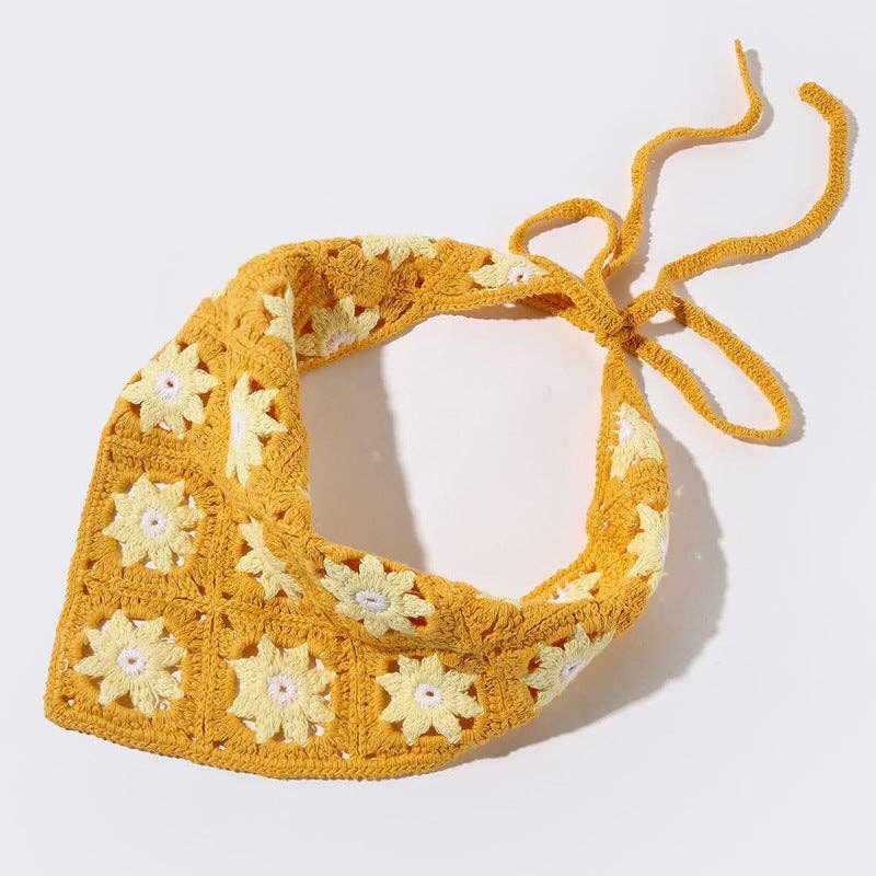 Handmade Woven Flower Headband - Vintage MC
