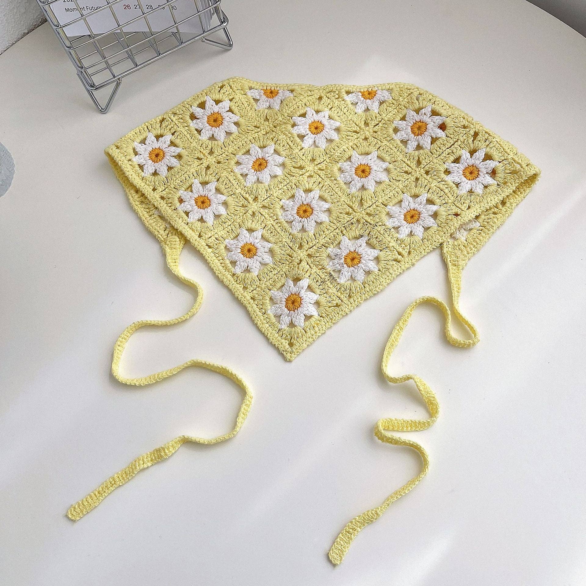 Handmade Woven Flower Headband - Vintage MC