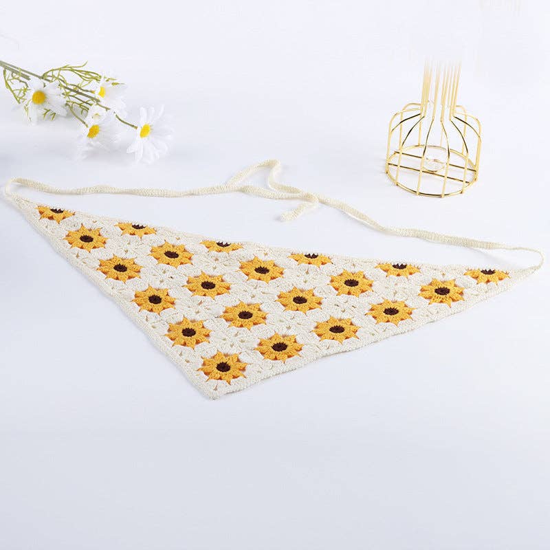 Handmade Woven Flower Headband - Vintage MC