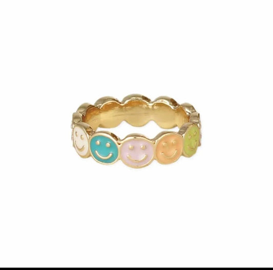 Happy Face Ring - Vintage MC