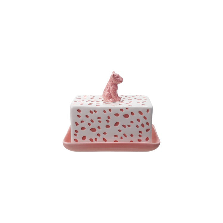 6-3/4"L Stoneware Butter Dish