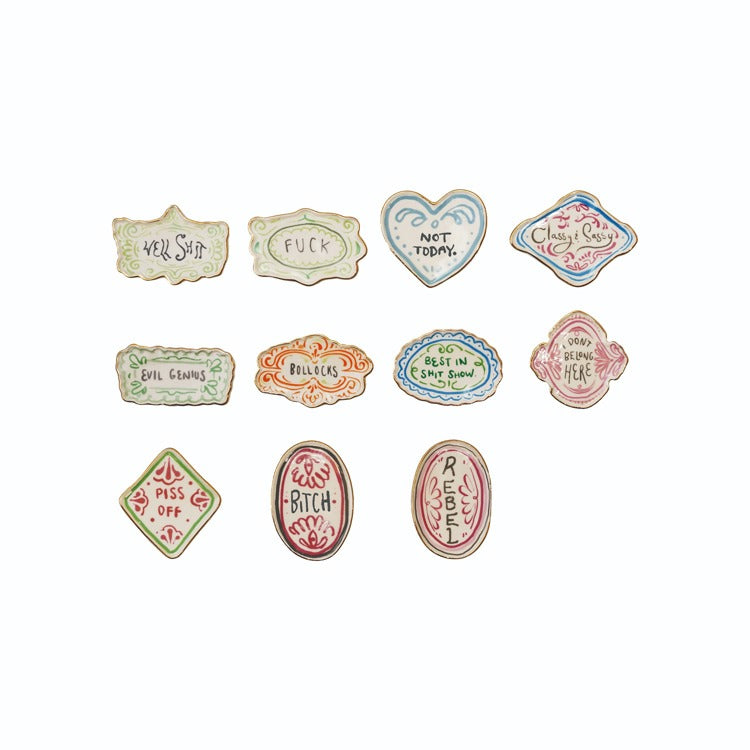 3"L Stoneware Magnet