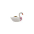 Resin Swan Shaped Taper Holder W Bow
