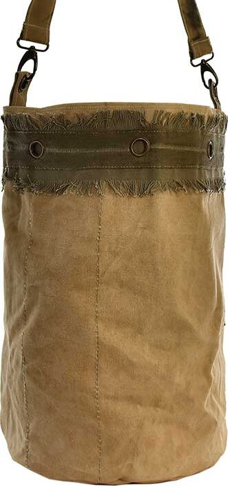 HB00009 Upcycled Bucket Bag - Vintage MC