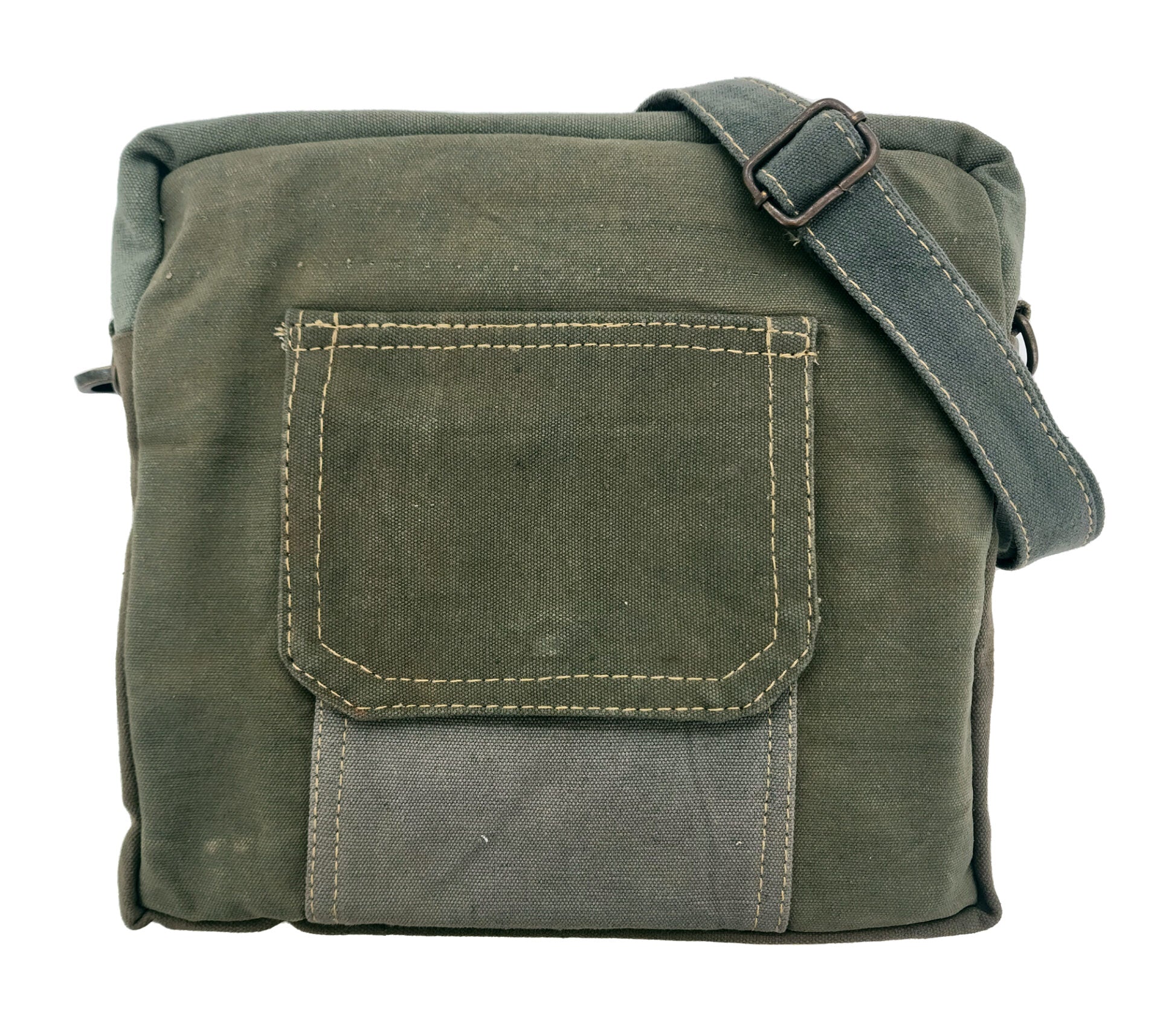 HB000537 Upcycled Tent Crossbody Bag - Vintage MC