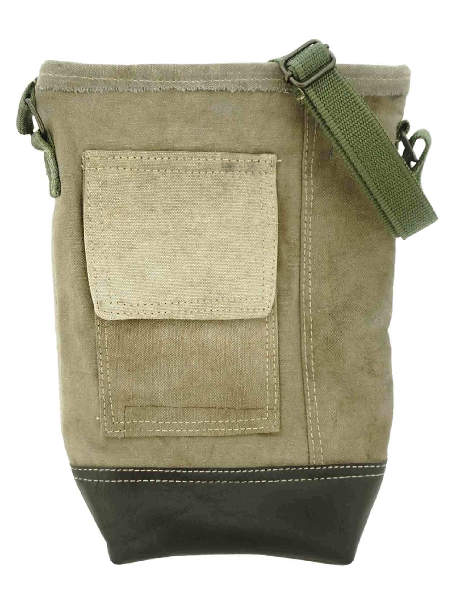 HB00507 Upcycled Crossbody Green Strap - Vintage MC