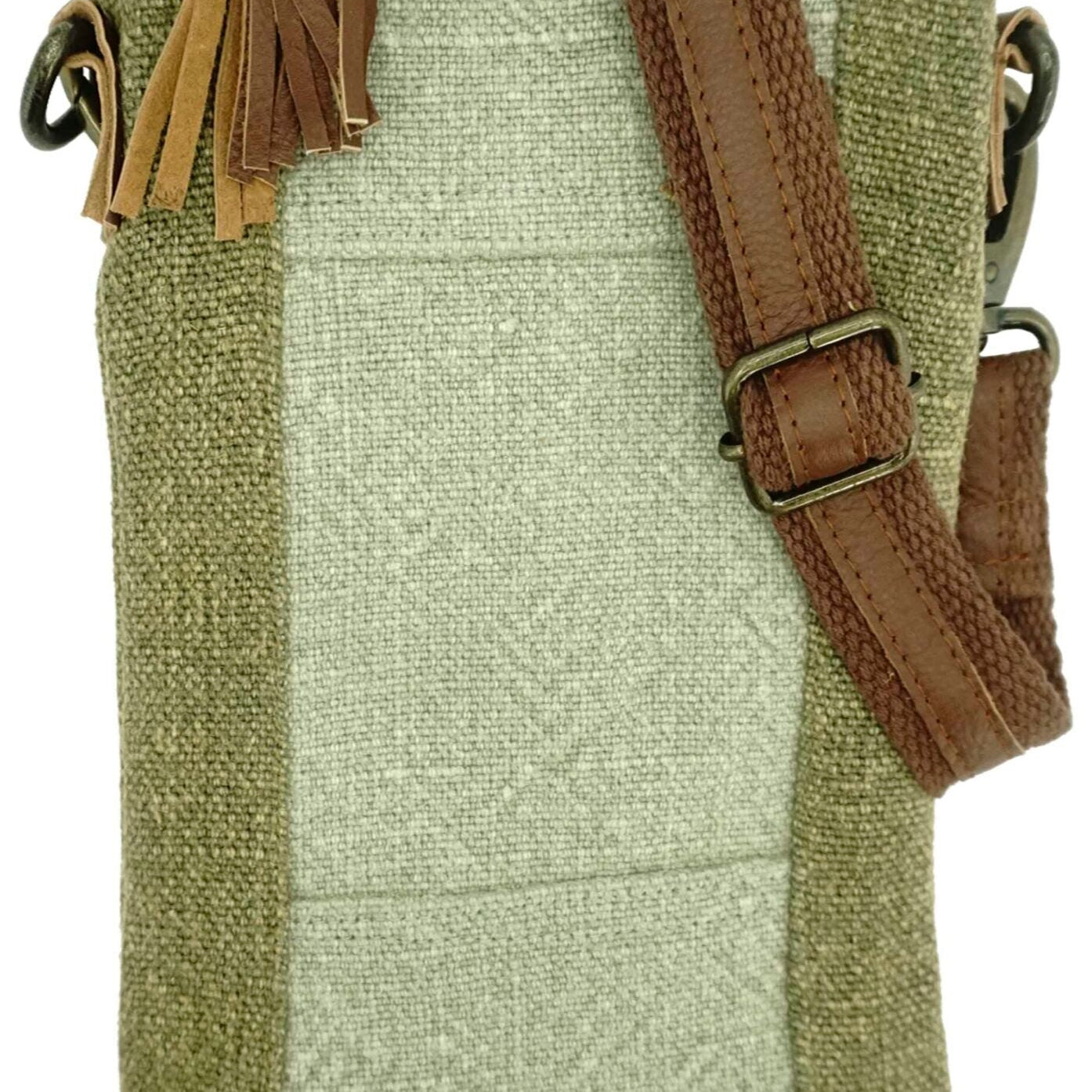 HB00516 2 - Tone Jute Crossbody - Vintage MC