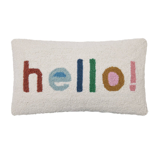 Hello Lumbar Hook Pillow - Vintage MC