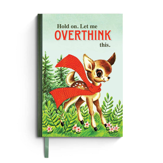Hold On. Let Me Overthink This. - Funny Vintage Notebook - Vintage MC