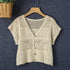 Knit Short - Sleeve Cardigan - Vintage MC