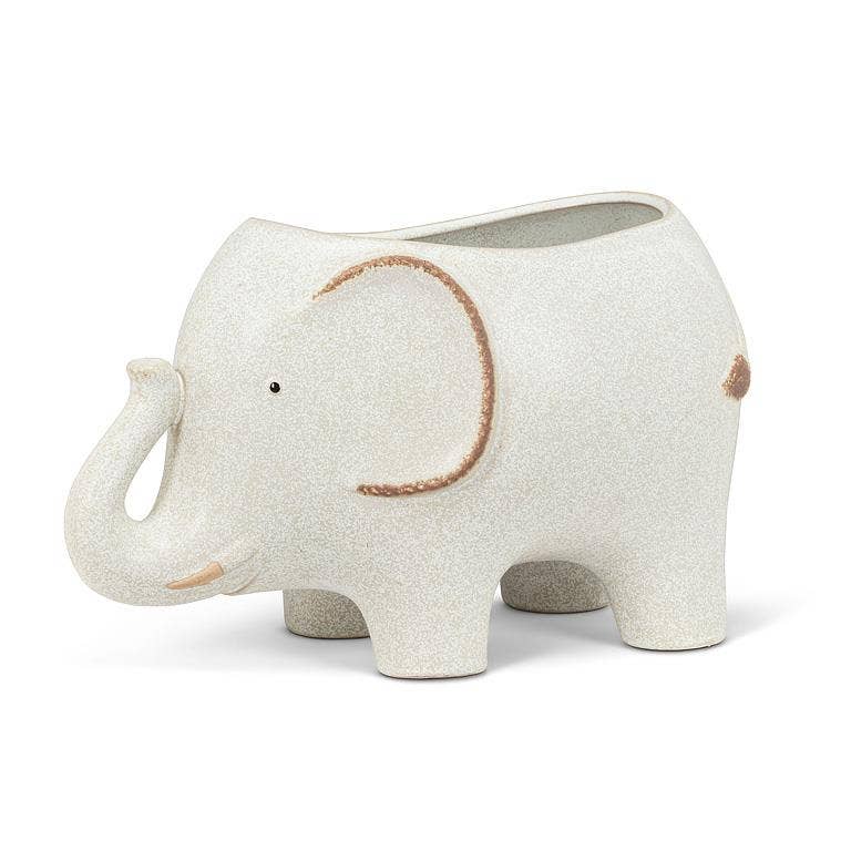 Large Elephant Planter - 6x10"L - Vintage MC