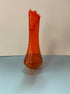 LE Smith 3 Toed Swung Glass Vase - Vintage MC