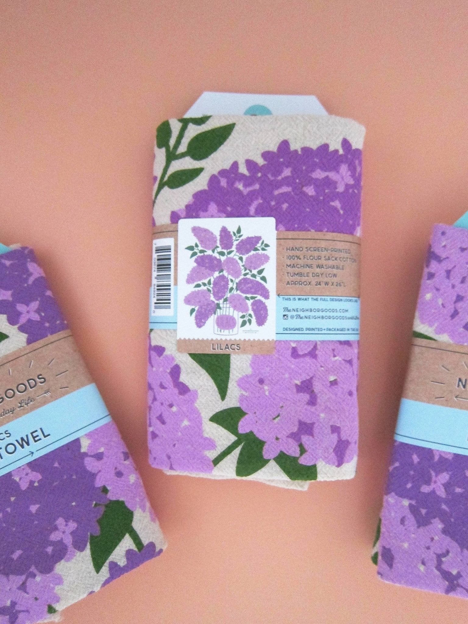 Lilac Tea Towel - Vintage MC