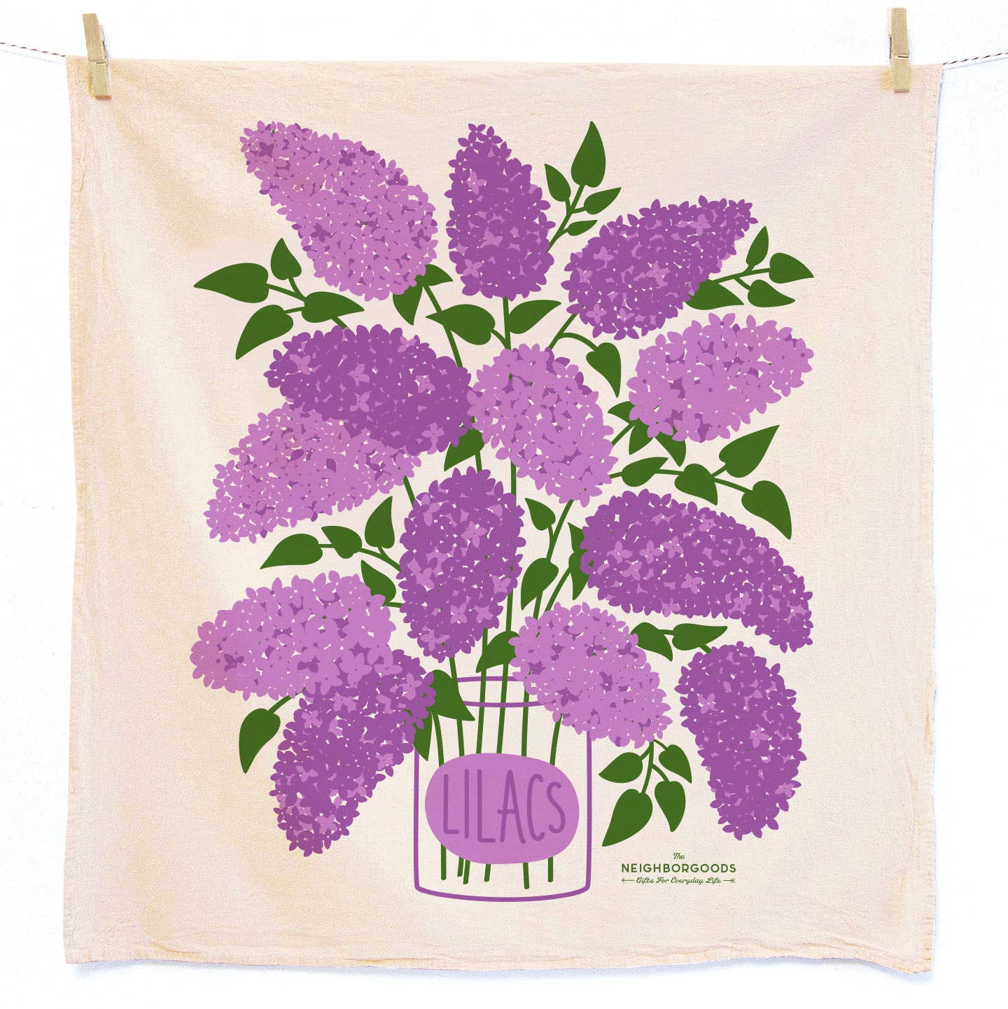 Lilac Tea Towel - Vintage MC