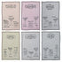 Linen Blend Tea Towel with Cocktail Recipes & Art - Vintage MC