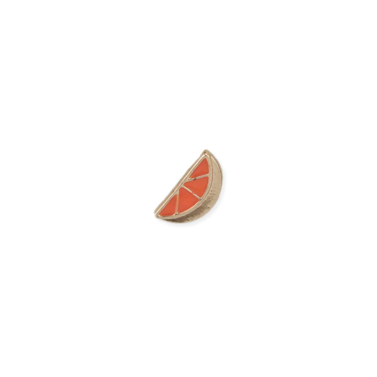 Lovely Day for a Picnic Orange Post Earrings - Vintage MC
