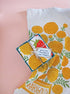 MARI BERRY (Marigold, Strawberry) - Tea Towel Set of 2 - Vintage MC