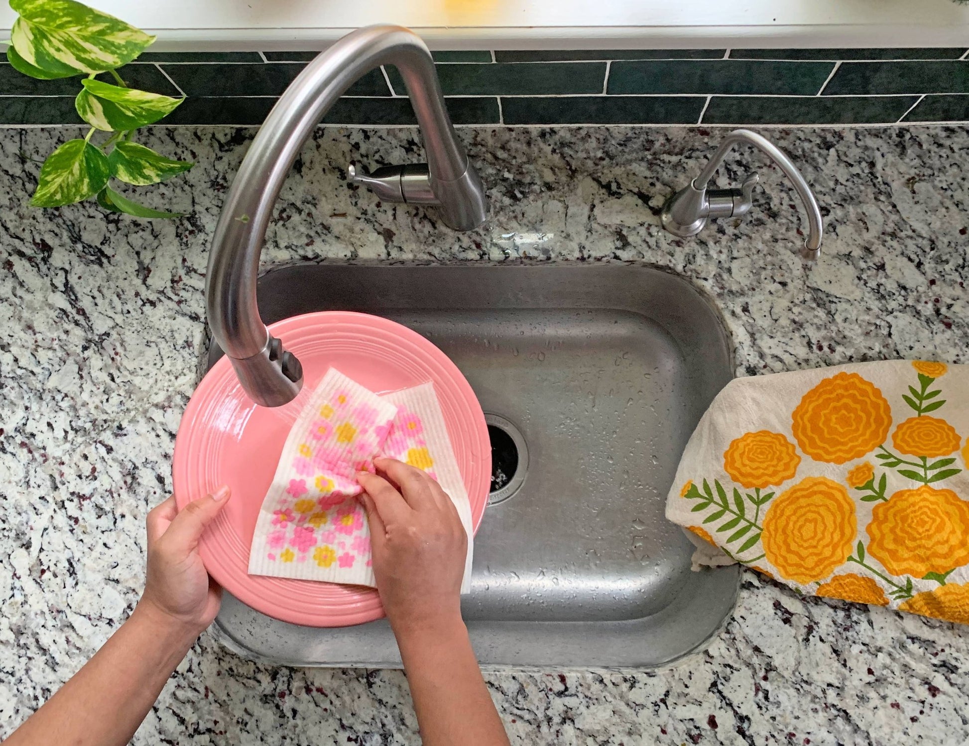 Marigold Tea Towel - Vintage MC