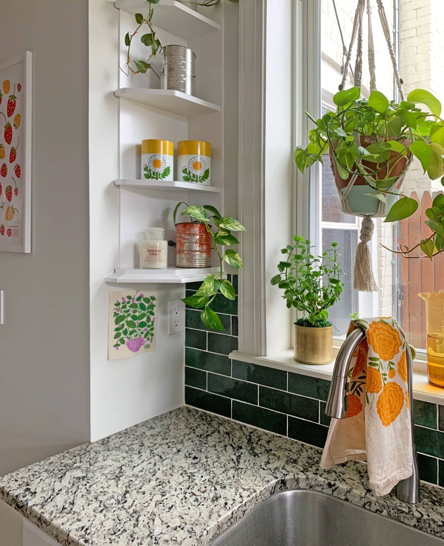 Marigold Tea Towel - Vintage MC