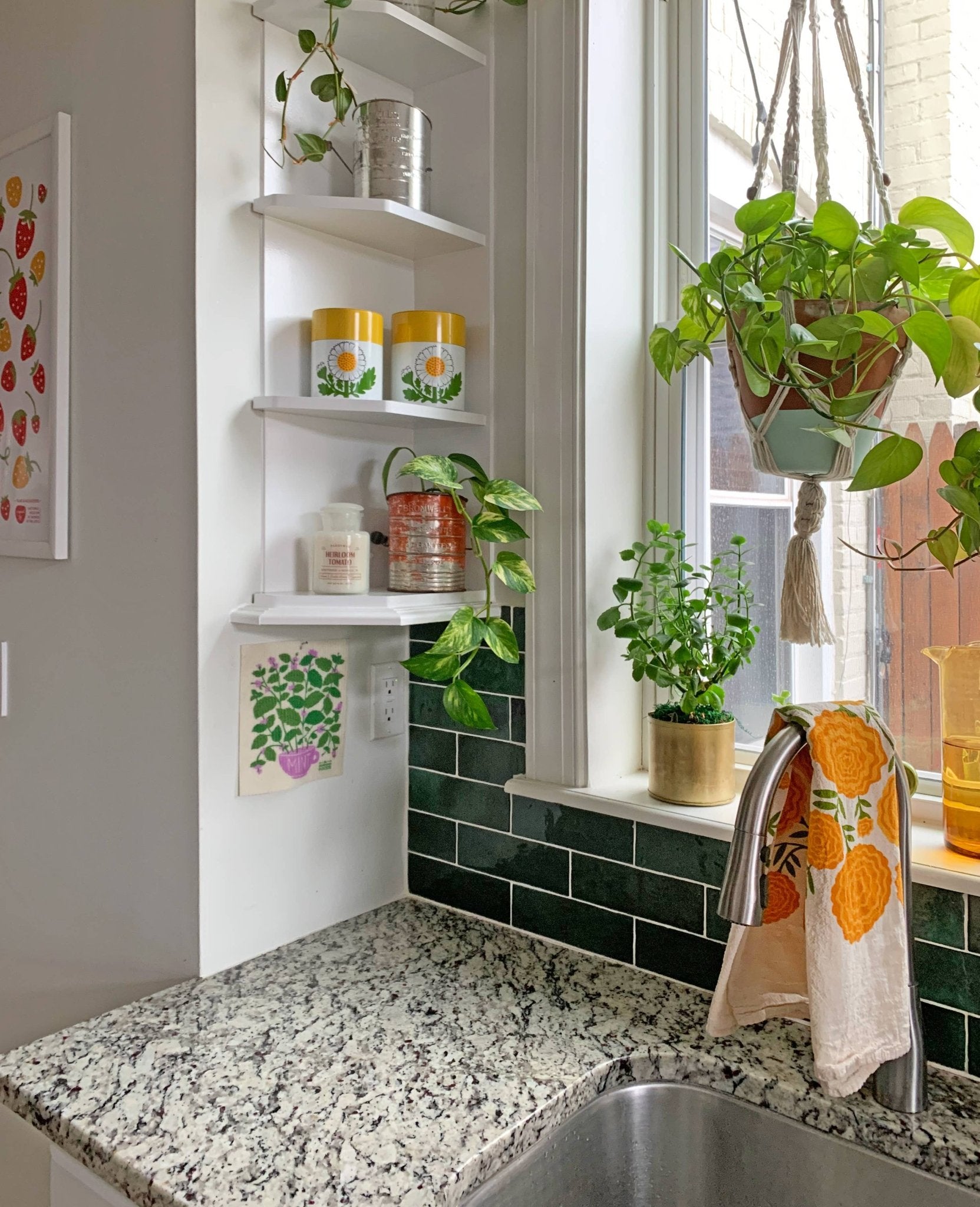 Marigold Tea Towel - Vintage MC