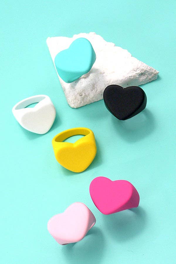 Matte Heart Ring - Vintage MC