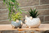 Mini Mouse Planter - Gry - 2"H - Vintage MC