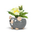 Mini Mouse Planter - Gry - 2"H - Vintage MC