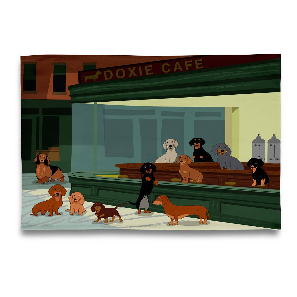 Museum Collection Tea Towel - Vintage MC