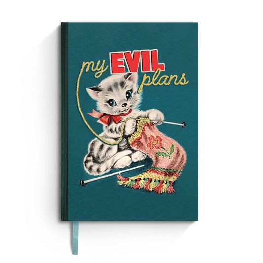 My Evil Plans - Funny Cute Vintage Notebook - Vintage MC