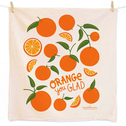 Orange Tea Towel - Vintage MC