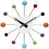Orb Spoke Multi - Color Indoor Wall Clock 15 Inch - Vintage MC