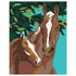 Paint By Number Style Horse & Colt Magnet - Vintage MC