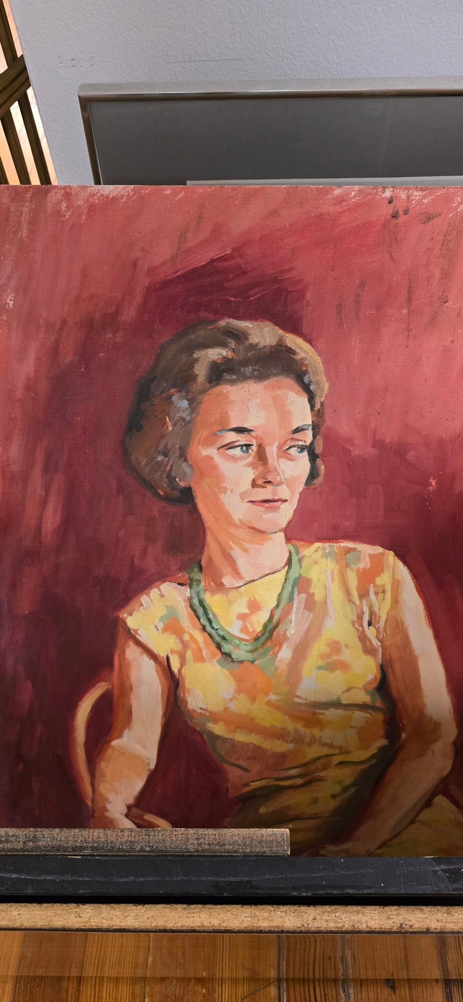 Painting of woman 60s - Vintage MC