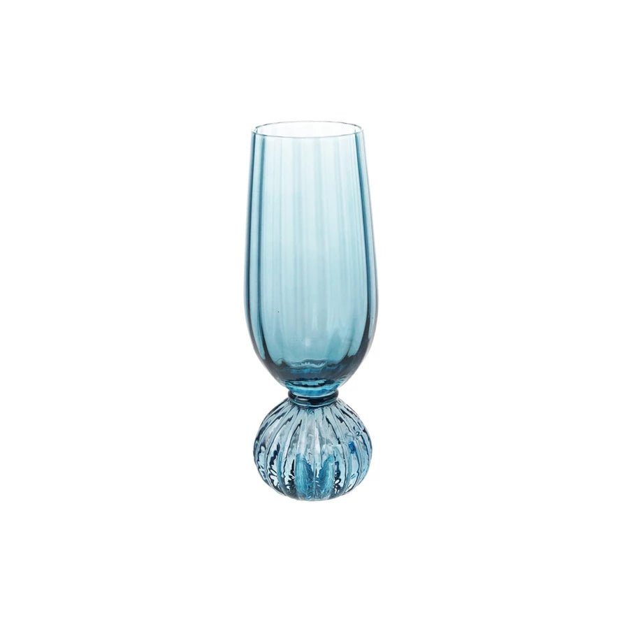 Pleated Foot Champagne Glass - Vintage MC