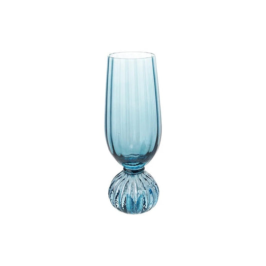 Pleated Foot Champagne Glass - Vintage MC