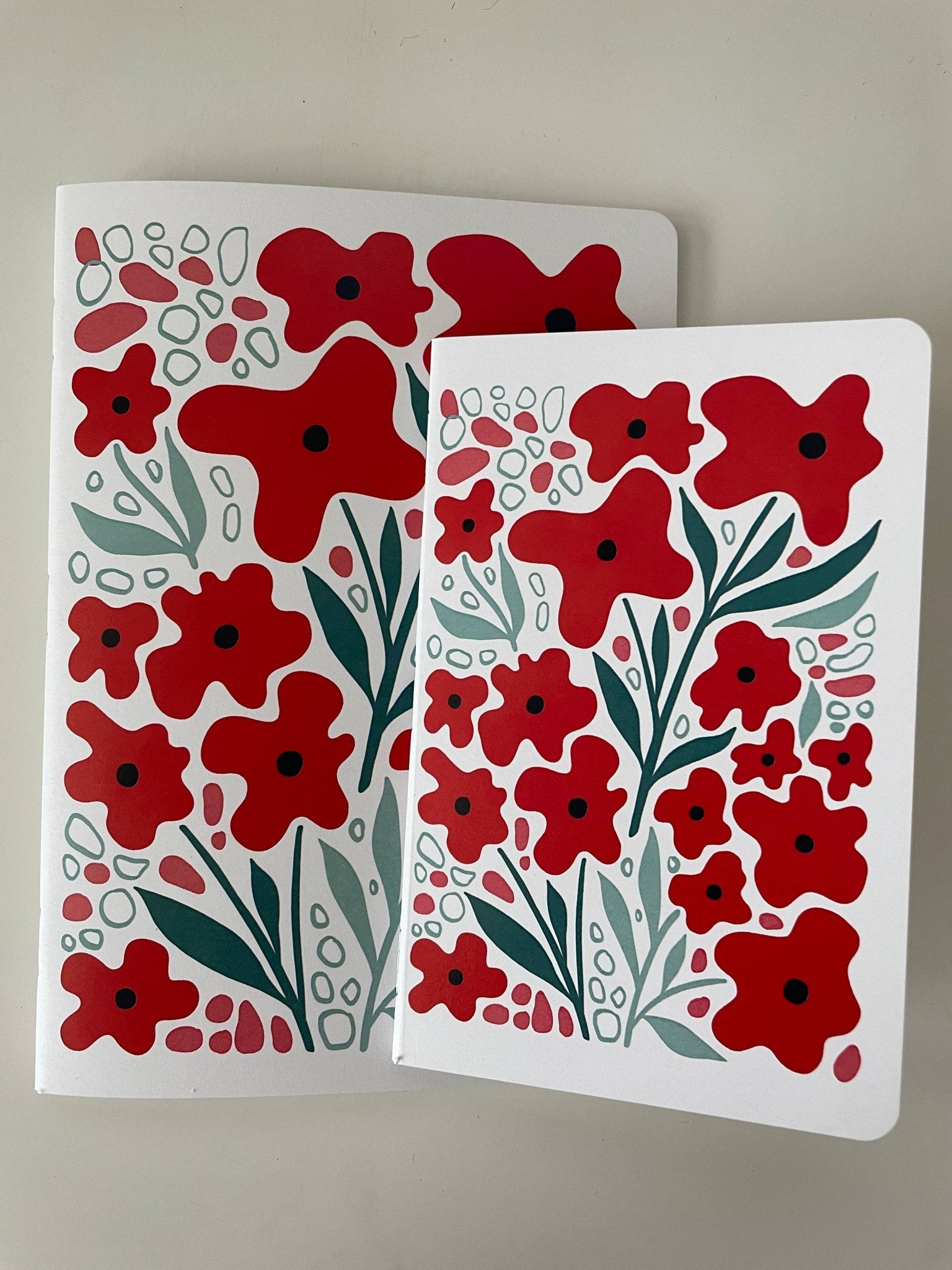 Poppy Floral Notebook - Vintage MC