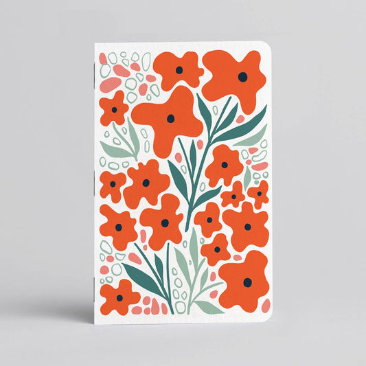 Poppy Floral Notebook - Vintage MC