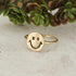 Put on a Happy Face Gold Ring - Vintage MC
