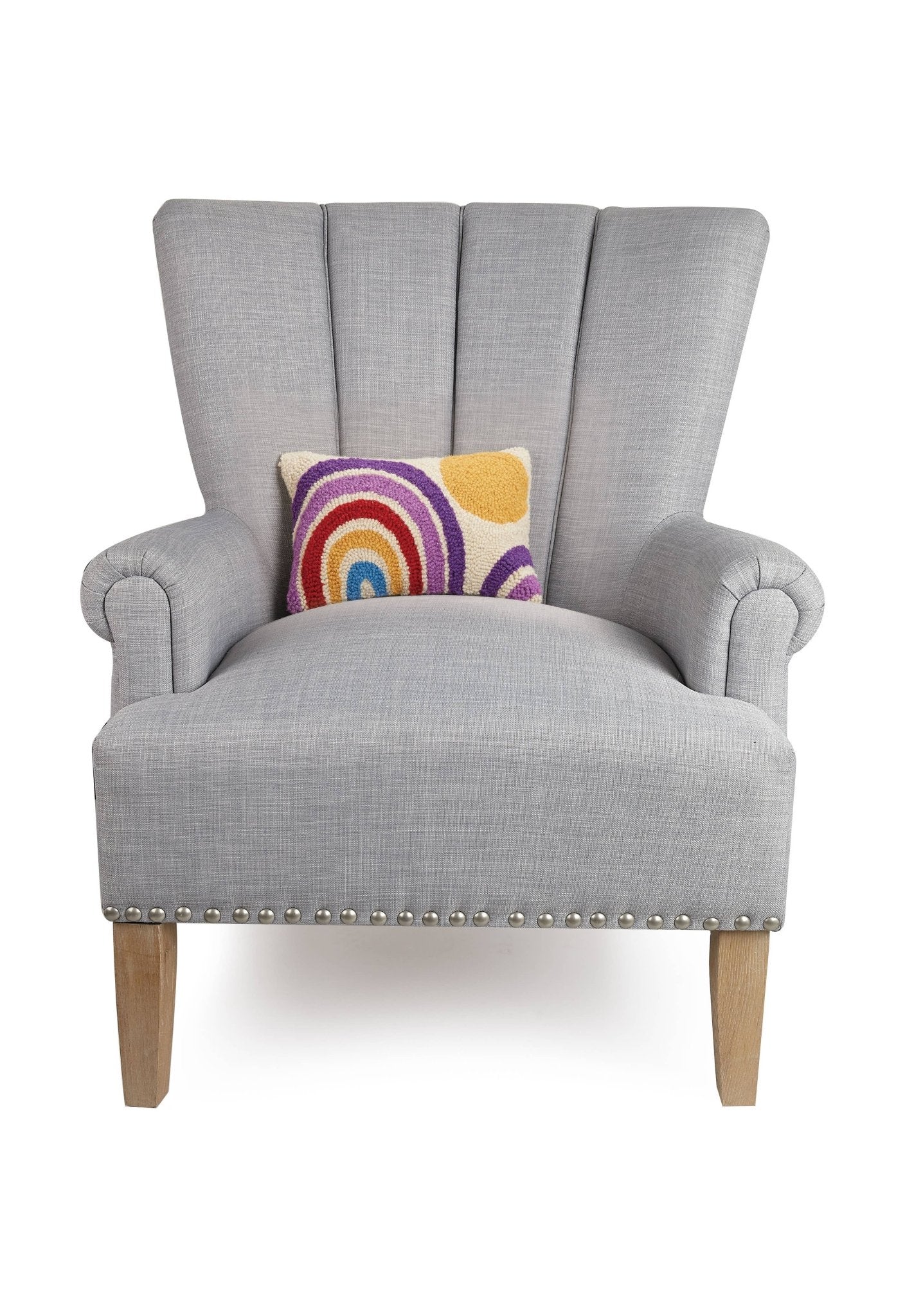 Rainbow And Sun Hook Pillow - Vintage MC