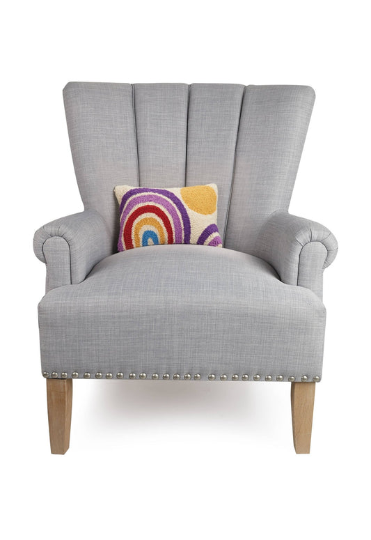 Rainbow And Sun Hook Pillow - Vintage MC