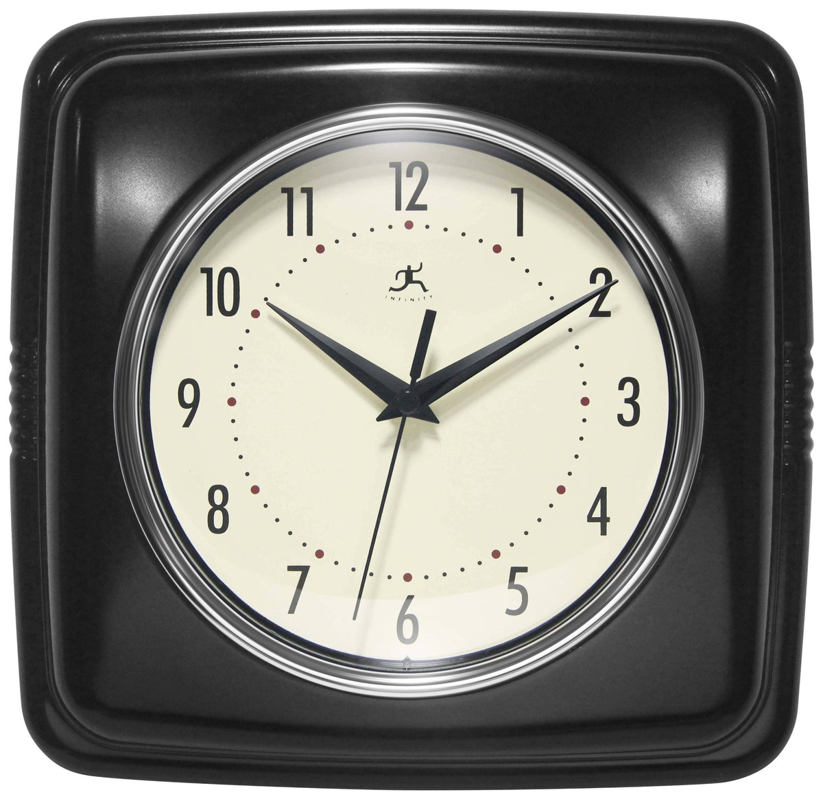 Retro Square Indoor Wall Clock - Vintage MC