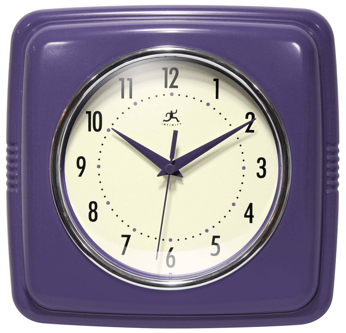 Retro Square Indoor Wall Clock - Vintage MC