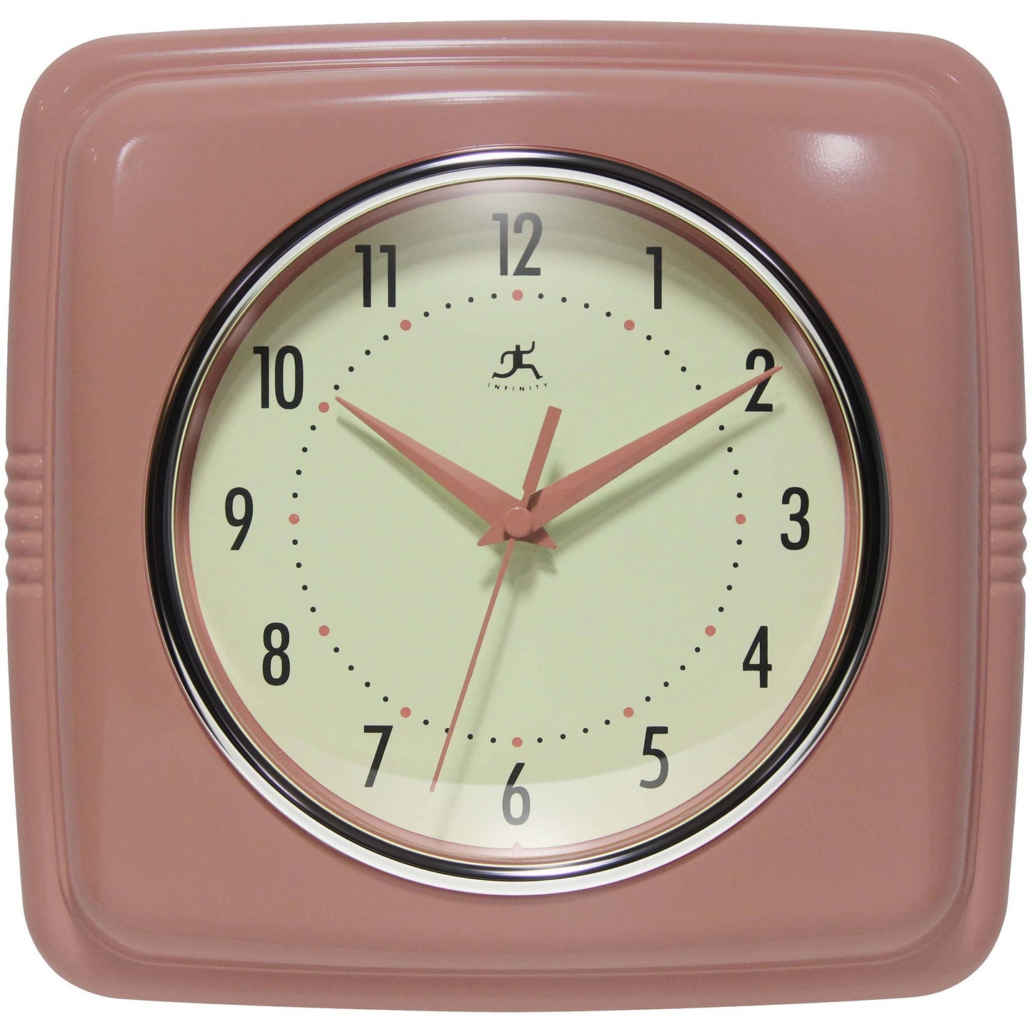 Retro Square Indoor Wall Clock - Vintage MC