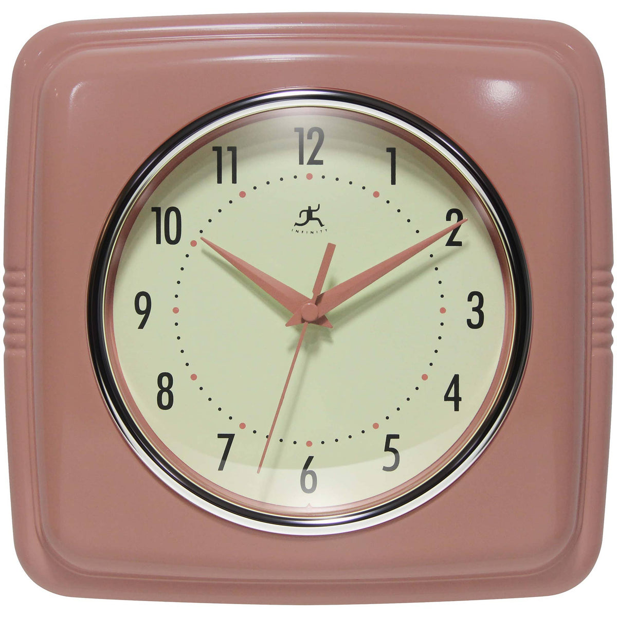 Retro Square Indoor Wall Clock - Vintage MC