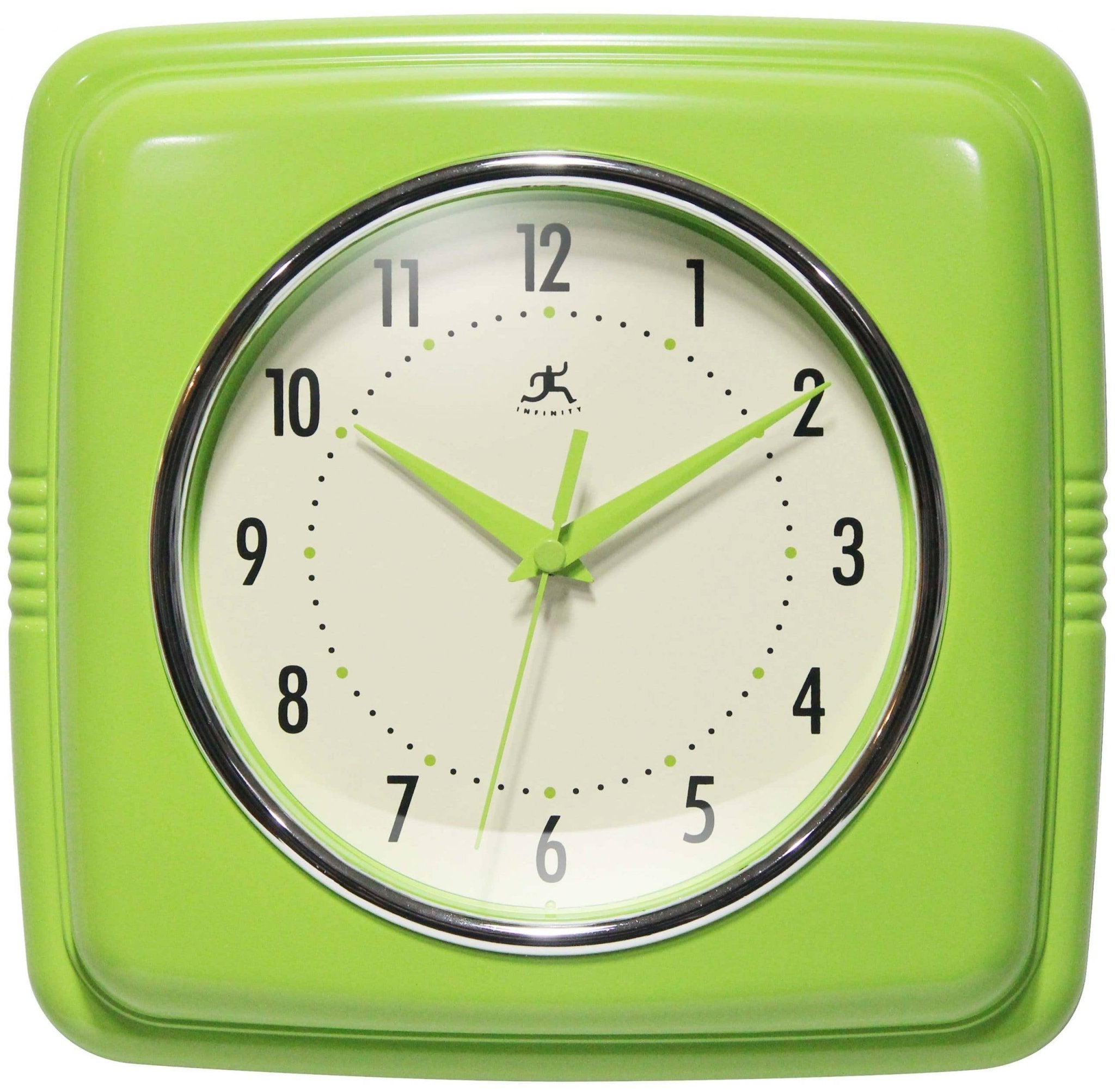Retro Square Indoor Wall Clock - Vintage MC