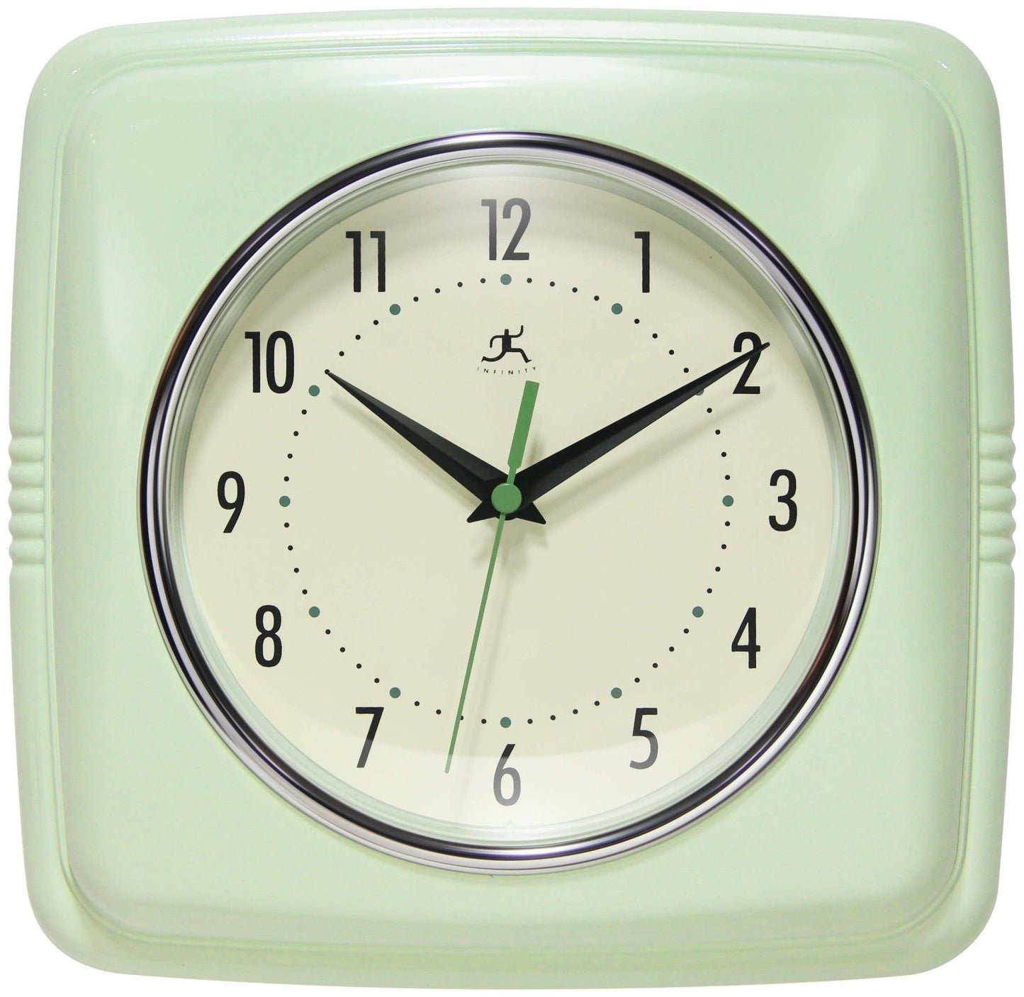 Retro Square Indoor Wall Clock - Vintage MC