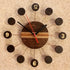 Retro Style Wooden Wall Clock - Vintage MC