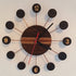 Retro Style Wooden Wall Clock - Vintage MC