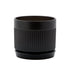 Ribbed Black Planter with Saucer - Vintage MC